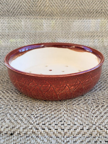 Brick Red Succulent Shallow Pot.