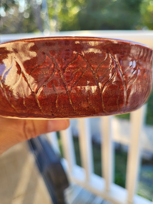 Brick Red Succulent Shallow Pot.